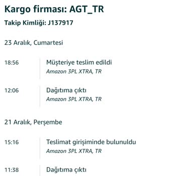 AGT Kurye Urunu Teslim Etmiyor