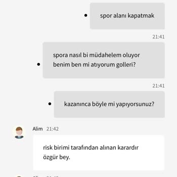 Betmoney Risk Birimi Müdahalesi