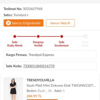 Trendyol Para İademi Yapmıyor
