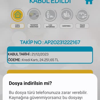 PTT Kargo PTT Karşı Ödemeli Kargo Mesajı