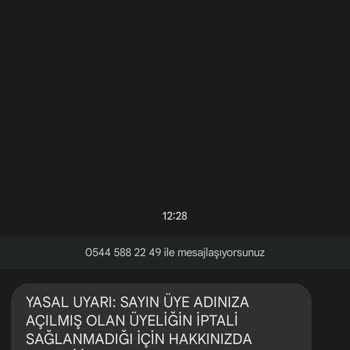 Green Ajans Cep Telefonu Numaram Üzerinden Yapılan Üyeliğin İptali