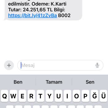 PTT Kargo Kargo Mesajı Geldi