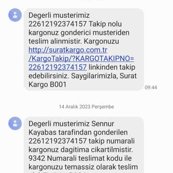 Sürat Kargo Alanya Damlataş Şubesi Paket Zarar Gördü
