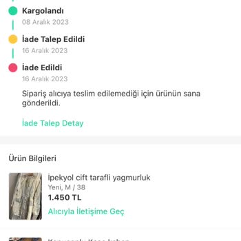 Trendyol Express Trendyol Expres Kayıp Ürün İadesi