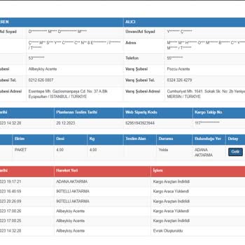 Sürat Kargo Adana Aktarma Merkezi