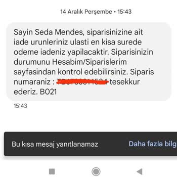 Tonny Black Ücret İadesi Yapmıyor