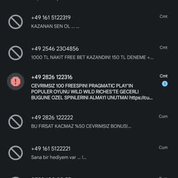 Dellabet Arama Ve Mesajlardan Şikayetçiyim