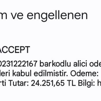 PTT Kargo Weaccept Kargo Mesajı