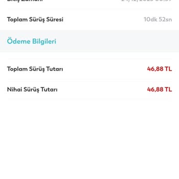 BinBin Alakasız Sürüş Süresi