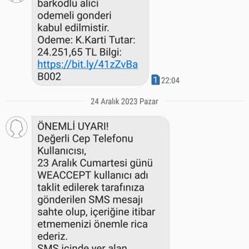 PTT Kargo Weaccept Sahte Kart Gönderme