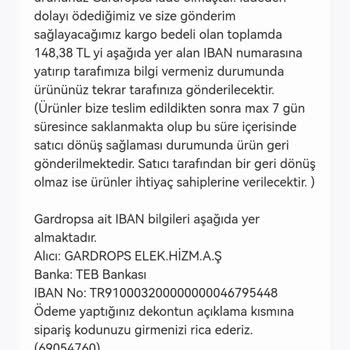 Gardrops Uygulamasının Ürünüme El Koyması