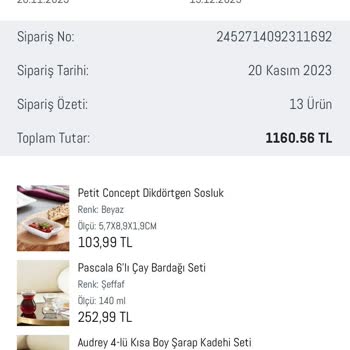 Madame Coco'nun Ürünü Geç Ve Eksik Göndermesi