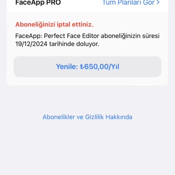 Face App Pro Paramı Çekti