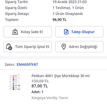 Pazarama Pazarlama Siparişimi Göndermiyor...