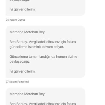Hepsiburada Vergisiz Telefon Faturası Eksik Bilgi Yazılmış.