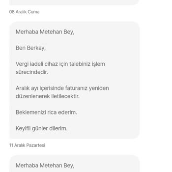 Hepsiburada Vergisiz Telefon Faturası Eksik Bilgi Yazılmış.