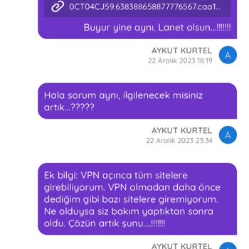 Netspeed Bakım Sonrası İnternet Bağlantı Sorunları