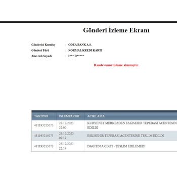 Kuryenet Evde Olmama Rağmen Teslim Edilemedi Yazıyor!