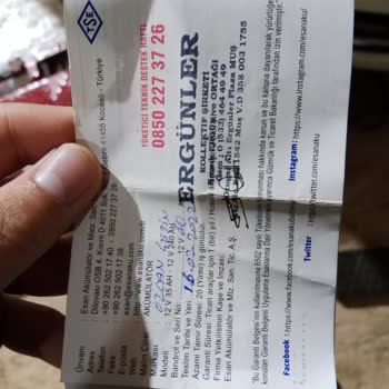 Esan Akü Garanti Kapsamındaki Aküyü Vermediler