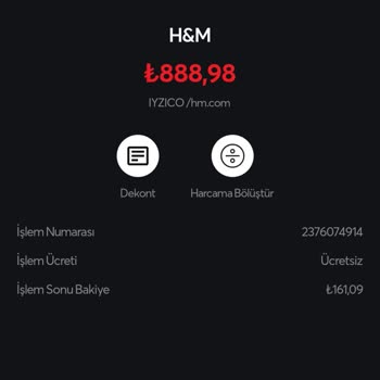 H&M Para Çekildi Ama Sipariş Yok
