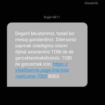 Vodafone SMS Aşım İptali