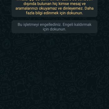 WhatsApp İstenmeyen Numaradan Mesaj Aldım