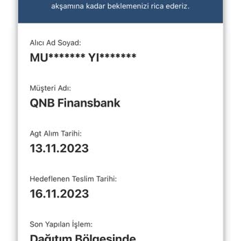 QNB Kredi Kartım Gelmedi