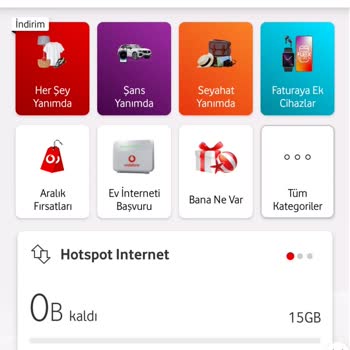 Vodafone Sınırsız Ve Limitsiz Mega Paketimdeki 15 GB Hotspot Sınırı