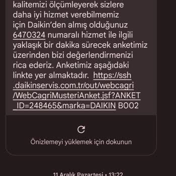Daikin Kombi 1 Ay Olmadan 4 Kez Aynı Arızayı Verdi