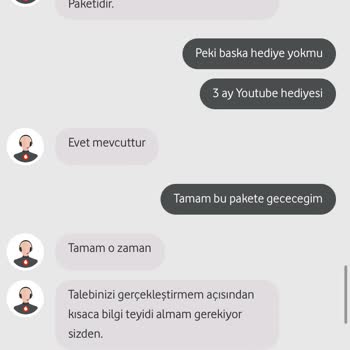 Vodafone Hediyesini Tanımlamıyor, Üstüne Paketi İptal De Etmiyorlar.