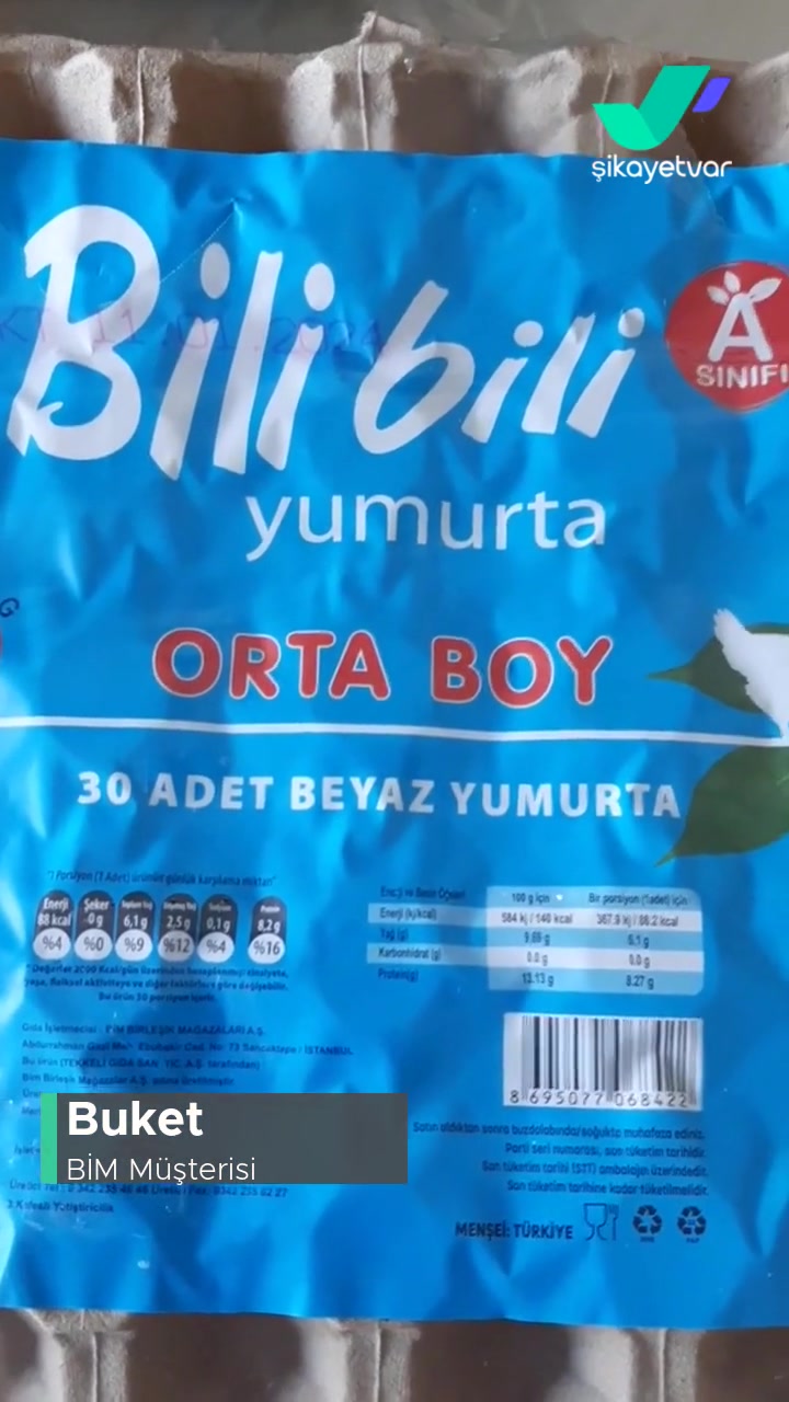 BİM Bili Bili 30'lu Kırık Pis Yumurta! videonun kapak resmi
