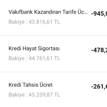 VakıfBank Kazandıran Tarife Adı Altında 945 Lira Ücret Kesintisi Yaptı