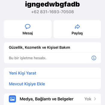 WhatsApp Yabancı Numaradan Gelen Mesaj
