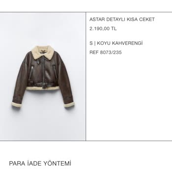 Zara İade Ettiğim Ürünün Onayını Hâlâ Alamadım