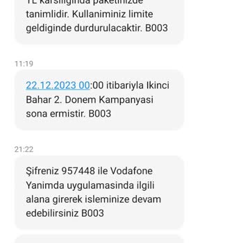 Yine Vodafone Yine Sorun