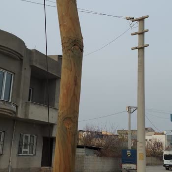 Türk Telekom Telefon Hattı Direği Çatlak-Kırık