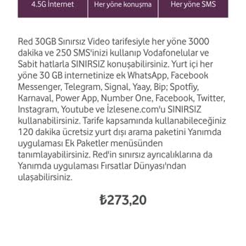 Vodafone Operatör Paket Mağduriyeti