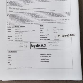 Arçelik BKG6916 Musluk İşareti