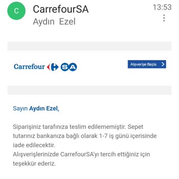 Carrefour SA Keyiflerine Göre Teslimat Saatini Değiştirdiler