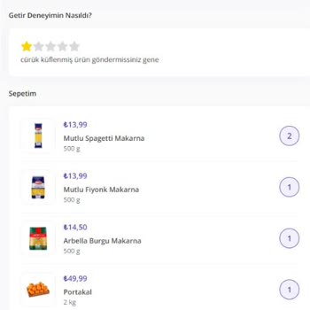 Getir Pursaklar Şubesi Küflü Bozuk Ve SKT Kısa Ürün Gönderiyor