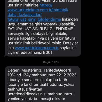 Türk Telekom Prime Müşterisi Olup Taahhüt Yenileme Paketi Yapmıyor