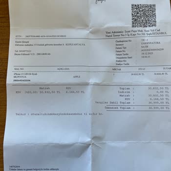 Apple Yeni Alınan Telefonun Teknik Sorunları