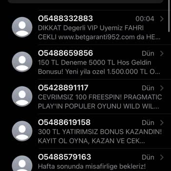 Turkcell İstenmeyen SMS'ler Ve Reklam