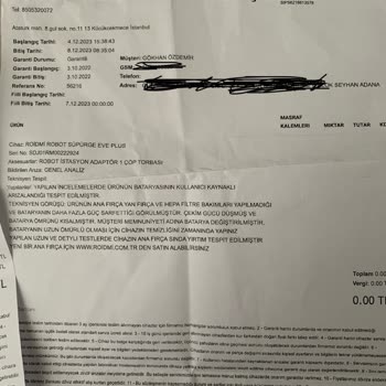 Roidmi Eve Plus Bilsa Teknik Servis İşini İyi Yapmıyor