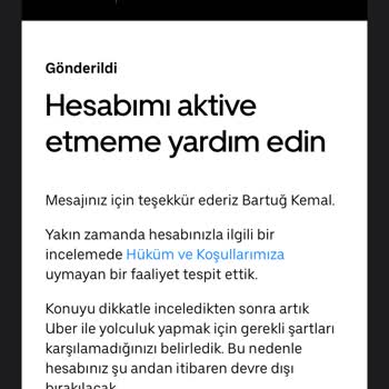 Uber Rezervasyon Sorunu Ve Hesap Erişim Problemi