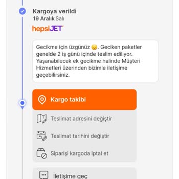 Hepsijet'le Gelemeyen Kargo