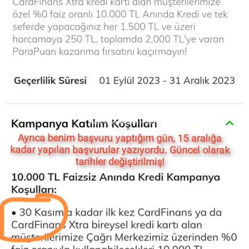 QNB Finansbank Kampanya Şikayeti / Mağduriyeti
