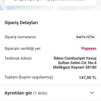 Yemeksepeti Siparişim Kim Vurduya Gitti