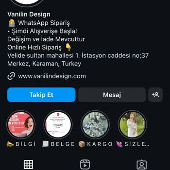 Vanilin Design 1600 TL Sipariş Yaptık