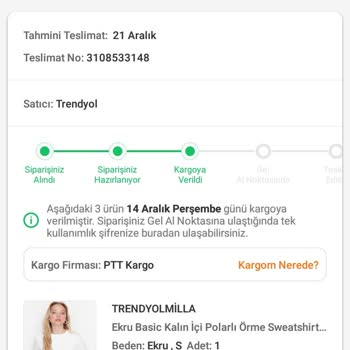 PTT Kargo Kargom 10 Gündür Gelmiyor